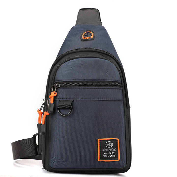 Bolso de Pecho para Hombre Impermeable con Salida para Audífonos