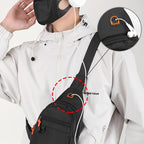 Bolso de Pecho para Hombre Impermeable con Salida para Audífonos