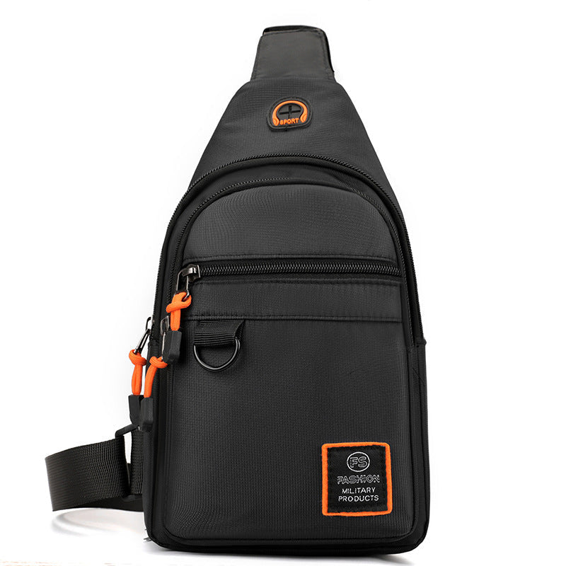 Bolso de Pecho para Hombre Impermeable con Salida para Audífonos