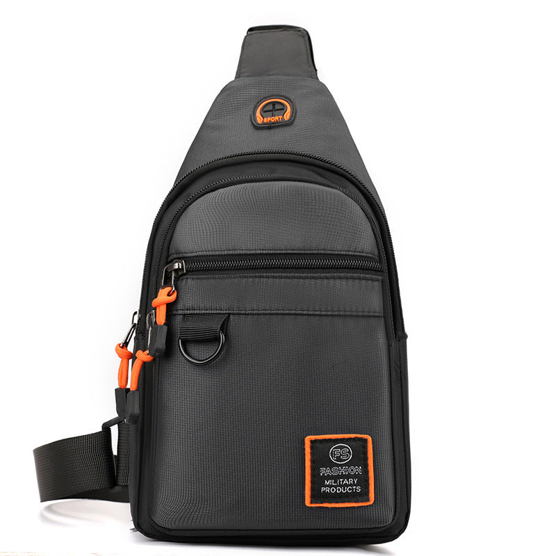 Bolso de Pecho para Hombre Impermeable con Salida para Audífonos