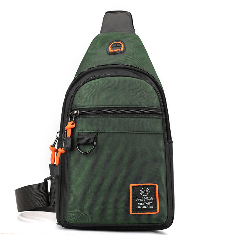 Bolso de Pecho para Hombre Impermeable con Salida para Audífonos