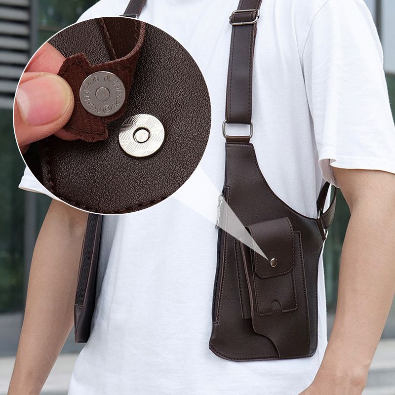 Bolso Táctico Antirrobo para Hombre con Doble Correa