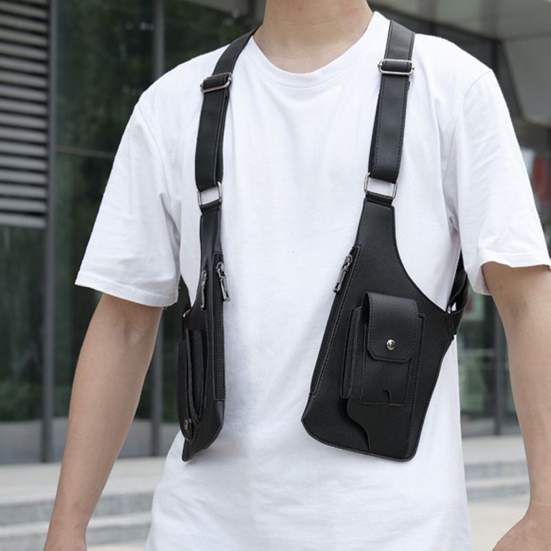 Bolso Táctico Antirrobo para Hombre con Doble Correa
