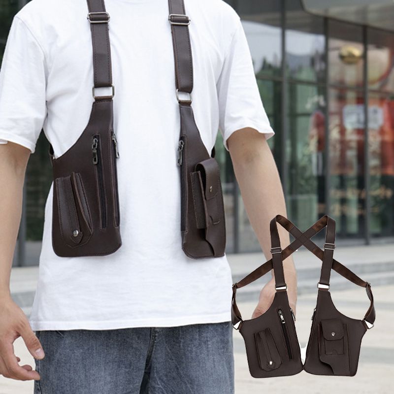 Bolso Táctico Antirrobo para Hombre con Doble Correa