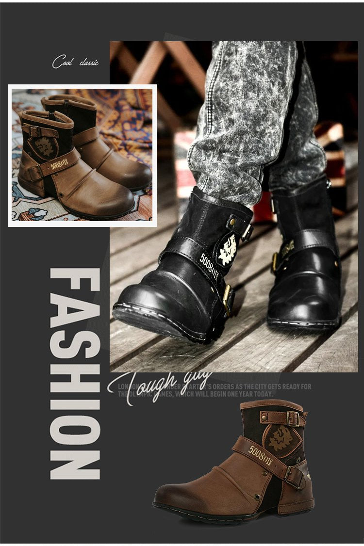 Botas Vaqueras de Piel para Hombre Estilo Western