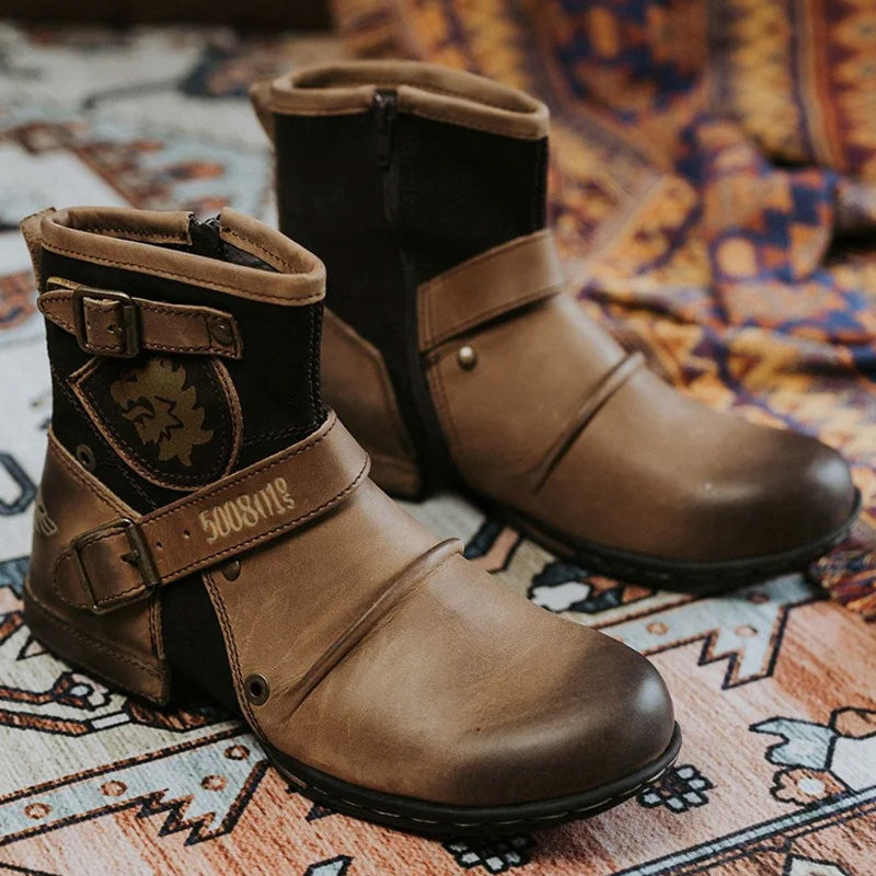 Botas Vaqueras de Piel para Hombre Estilo Western