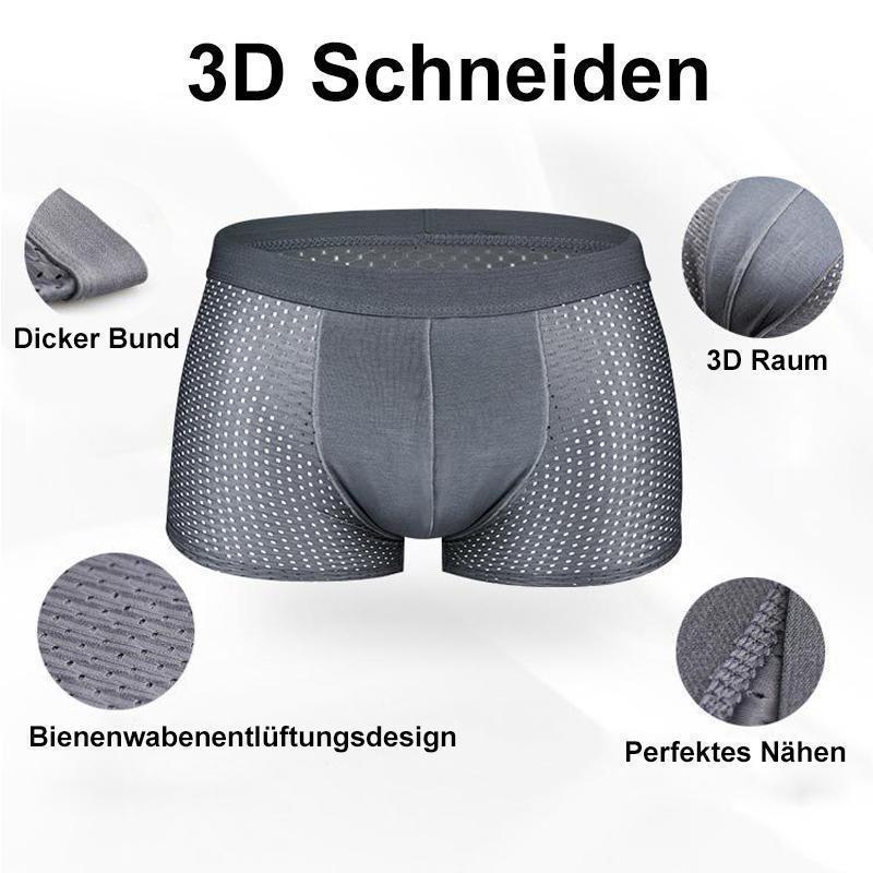Calzones de Seda Fría para Hombre Transpirables Paquete de 4