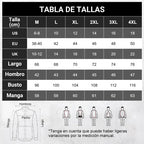Camisa Antiarrugas para Hombre Manga Larga Paquetes de 1 a 4