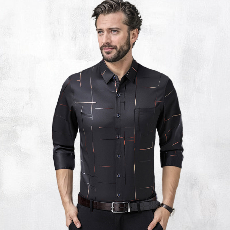 Camisa Antiarrugas para Hombre Manga Larga Paquetes de 1 a 4