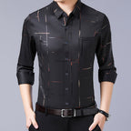 Camisa Antiarrugas para Hombre Manga Larga Paquetes de 1 a 4