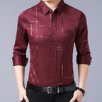 Camisa Antiarrugas para Hombre Manga Larga Paquetes de 1 a 4