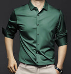 Camisa Manga Corta Antiarrugas para Hombre Hasta 6XL