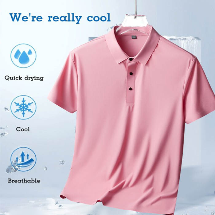 Camisa Manga Corta Cuello Mao para Hombre Slim Fit