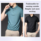 Camisa Manga Corta Cuello Mao para Hombre Slim Fit