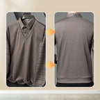 Camisa Manga Larga Efecto Dos Piezas para Hombre