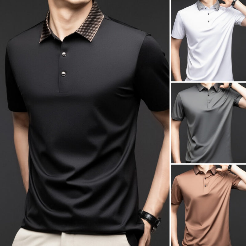 Camisa Polo Holgada de Algodón Mercerizado para Hombre