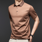 Camisa Polo Holgada de Algodón Mercerizado para Hombre
