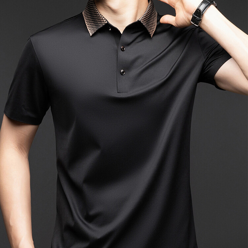 Camisa Polo Holgada de Algodón Mercerizado para Hombre