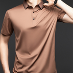 Camisa Polo Holgada de Algodón Mercerizado para Hombre