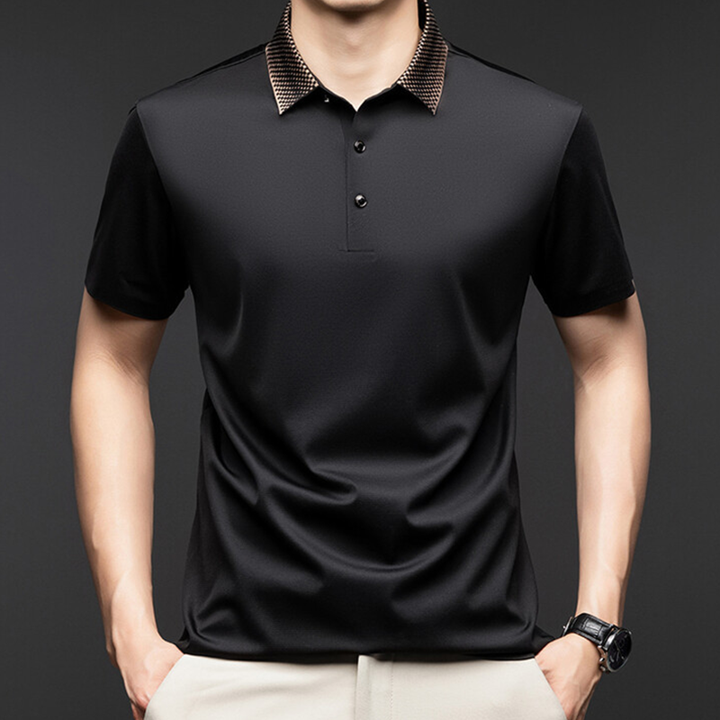 Camisa Polo Holgada de Algodón Mercerizado para Hombre