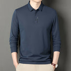 Camisa Polo Manga Larga Tipo Waffle para Hombre