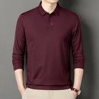 Camisa Polo Manga Larga Tipo Waffle para Hombre