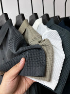 Camisa Polo de Seda Fría Manga Corta para Hombre