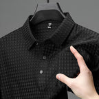 Camisa Texturizada Manga Corta para Hombre