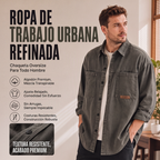 Camisa Utilitaria Holgada para Hombre Manga Larga