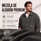 Camisa Utilitaria Holgada para Hombre Manga Larga