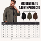 Camisa Utilitaria Holgada para Hombre Manga Larga