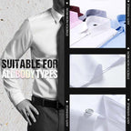 Camisa de Vestir Elástica Sin Arrugas para Hombre Slim Fit