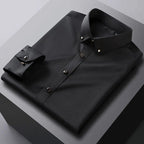 Camisa de Vestir Manga Larga Sin Arrugas para Hombre