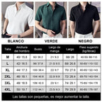 Camisa Waffle de Botones para Hombre Manga Corta