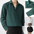 Camisa Waffle para Hombre Manga Larga con Botones