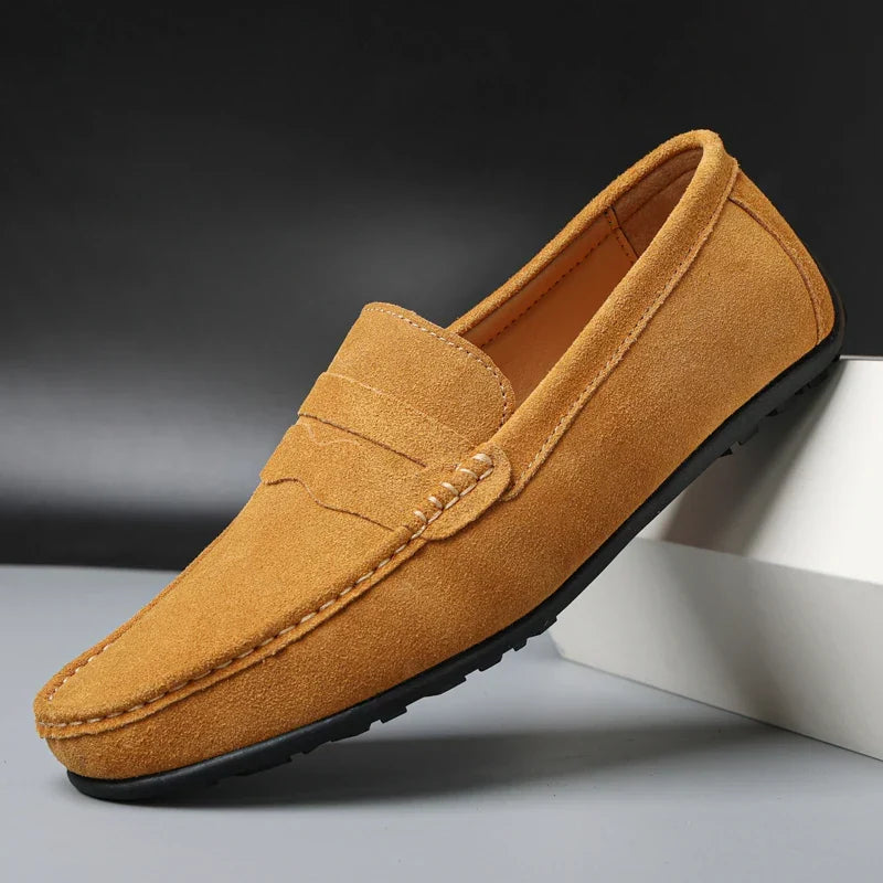 Carmine Slip On Suede Loafers