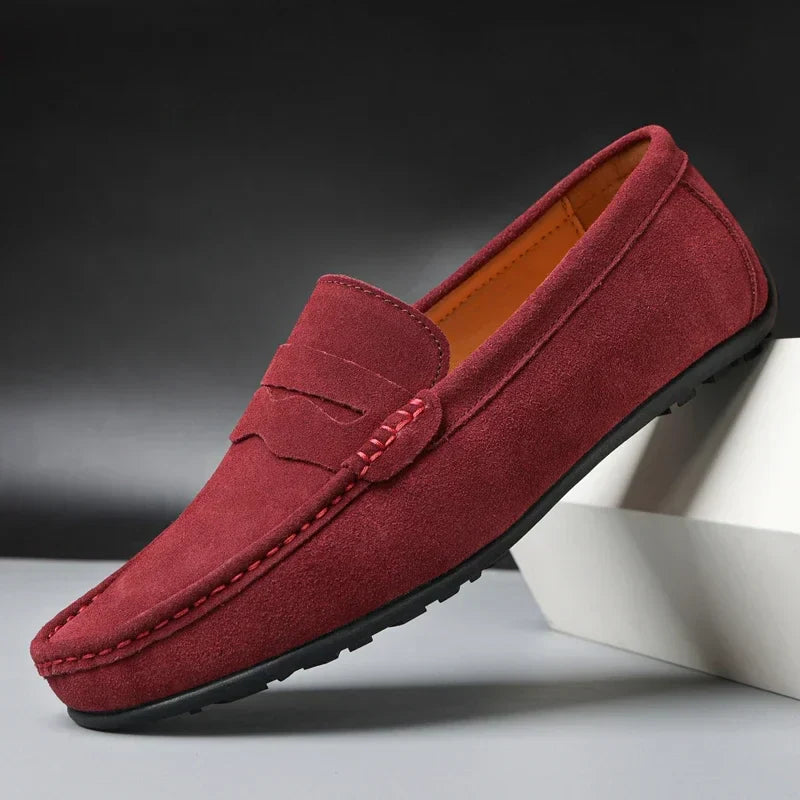 Carmine Slip On Suede Loafers
