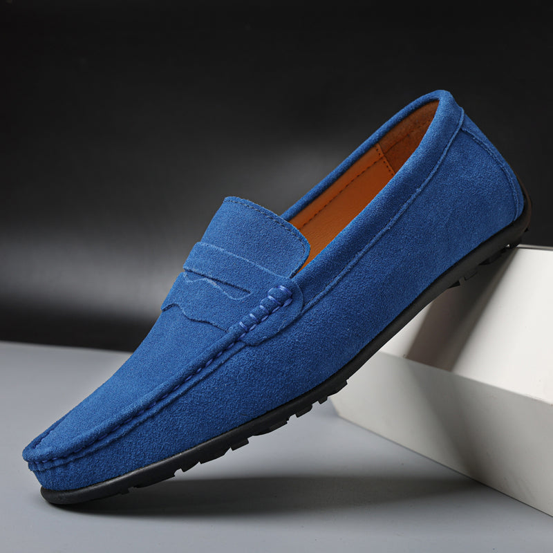 Carmine Slip On Suede Loafers