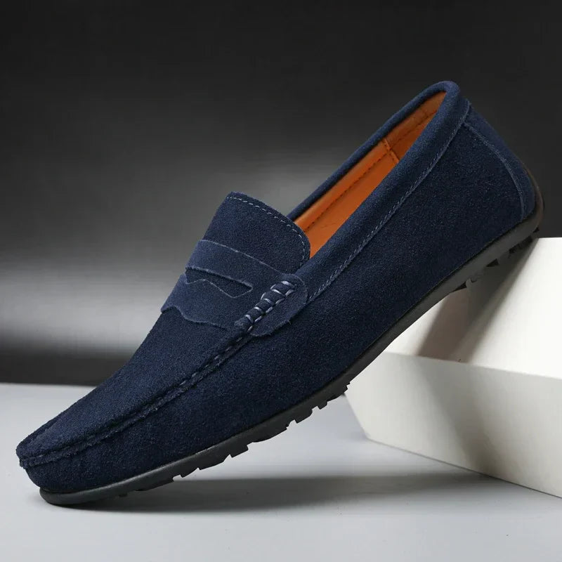 Carmine Slip On Suede Loafers