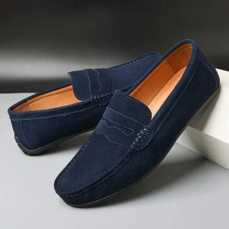 Carmine Slip On Suede Loafers