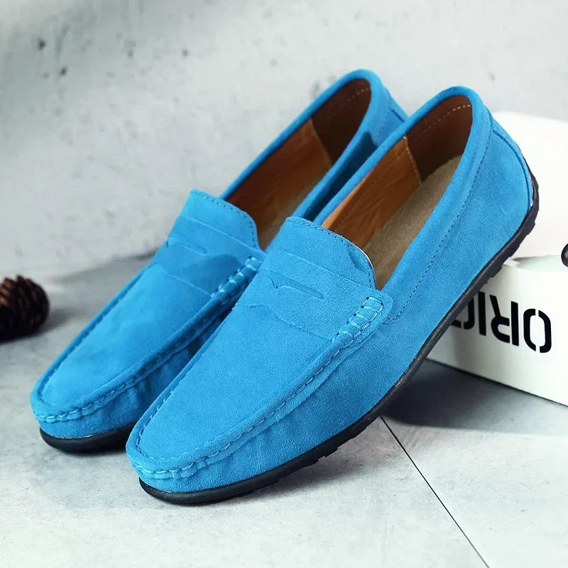 Carmine Slip On Suede Loafers