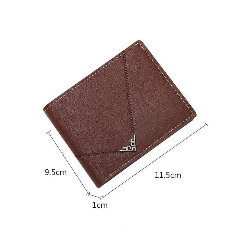 Cartera Delgada para Hombre de Piel Sintética Bifold