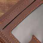 Cartera Delgada para Hombre de Piel Sintética Bifold