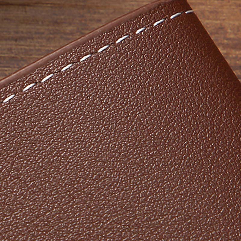 Cartera Delgada para Hombre de Piel Sintética Bifold