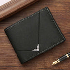 Cartera Delgada para Hombre de Piel Sintética Bifold