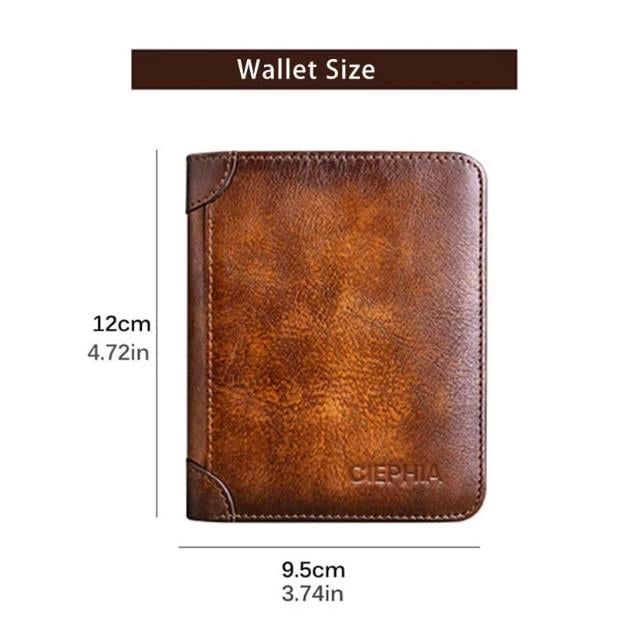 Cartera Delgada para Hombre con Bloqueo RFID