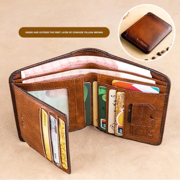 Cartera Delgada para Hombre con Bloqueo RFID