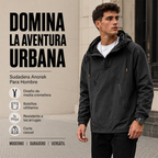 Chamarra Anorak con Capucha para Hombre Cortaviento