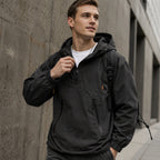 Chamarra Anorak con Capucha para Hombre Cortaviento