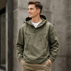 Chamarra Anorak con Capucha para Hombre Cortaviento